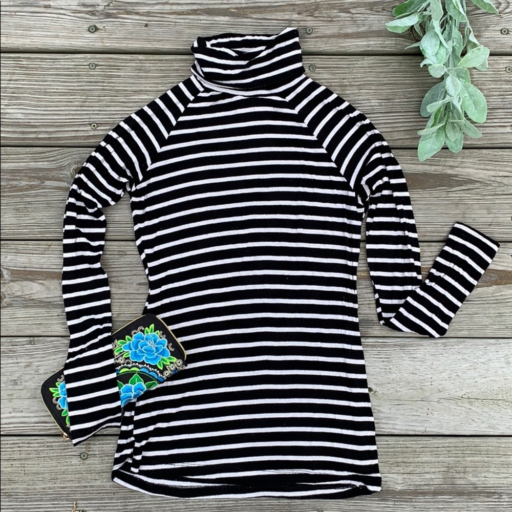 Zara Striped Women’s Turtleneck